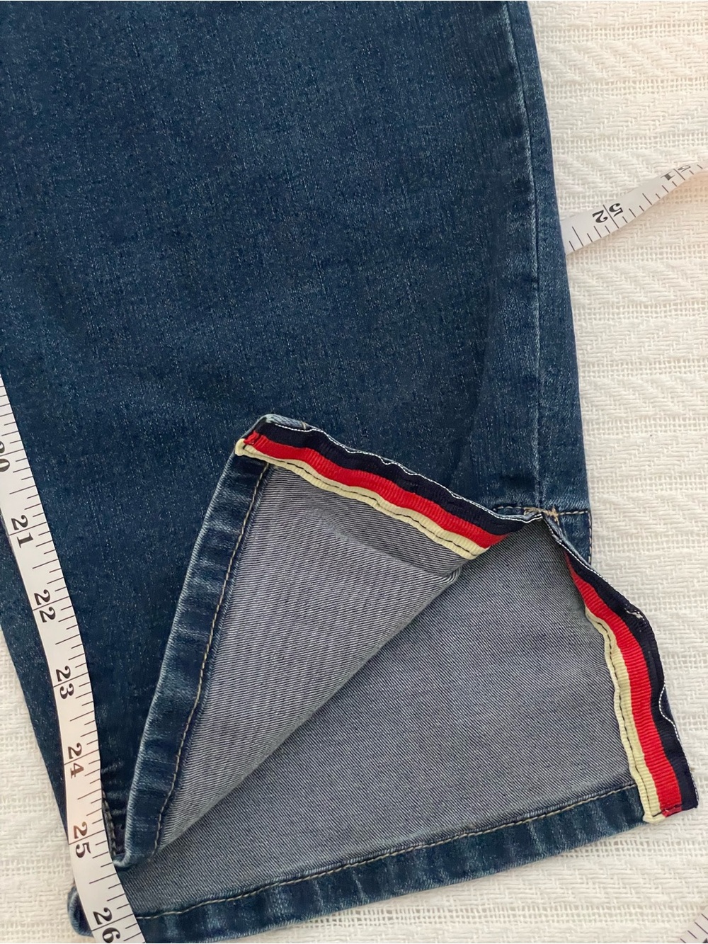 Dark Wash Ankle Length Jeans, plus size 26W - Picture 6 of 6